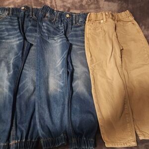 GAP Kids Blue and Tan Jeans